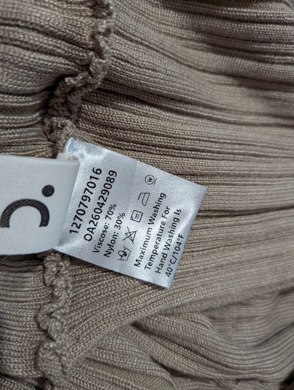 Commense Twisted One Shoulder Ribbed Knit Top - Picture 10 of 13
